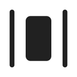 Center Horizontally SVG Icon